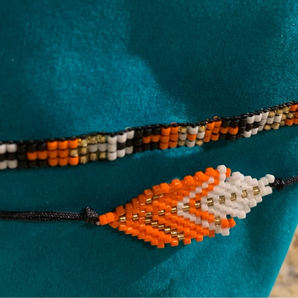 Rustic Cuff Beaded Slider Bracelet - Picture 4 of 4